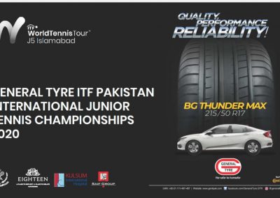 General Tyre ITF Pakistan International Junior Tennis Championships Week 1 Nov 2020